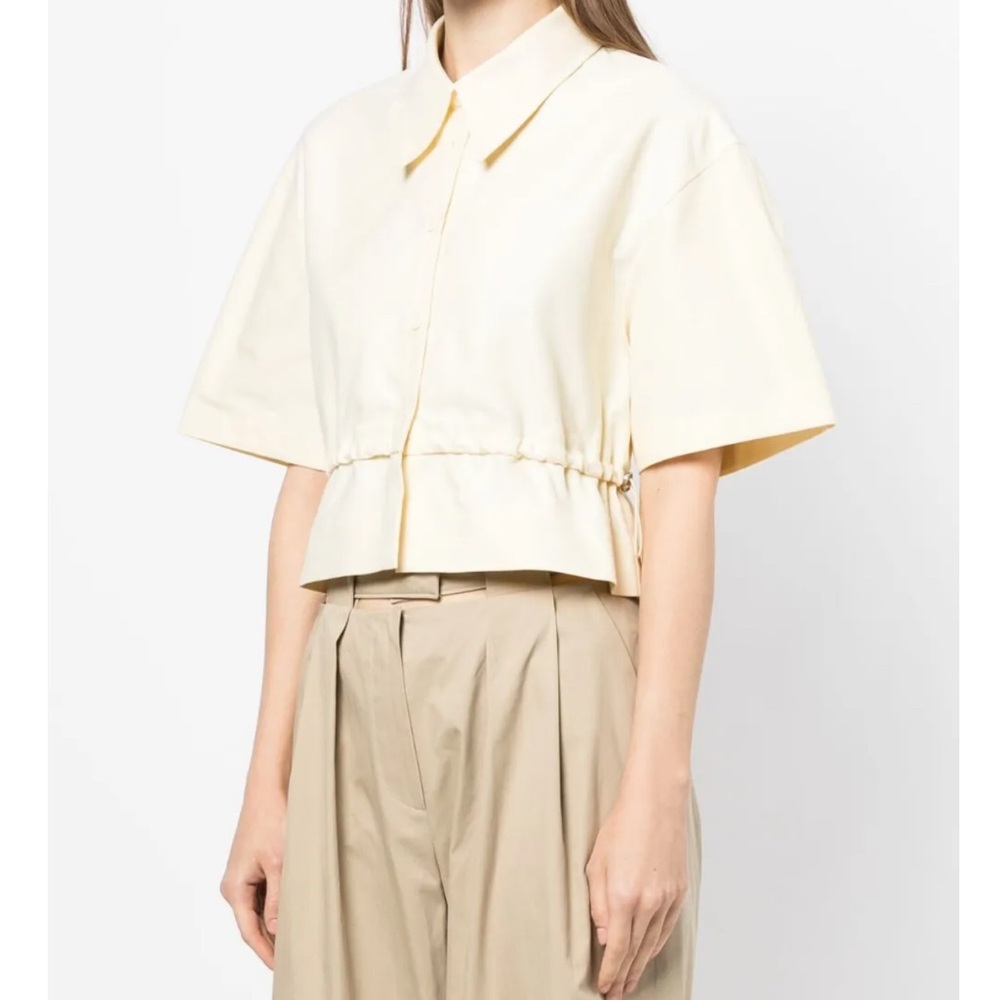 System Light Yellow Button Down Shirt